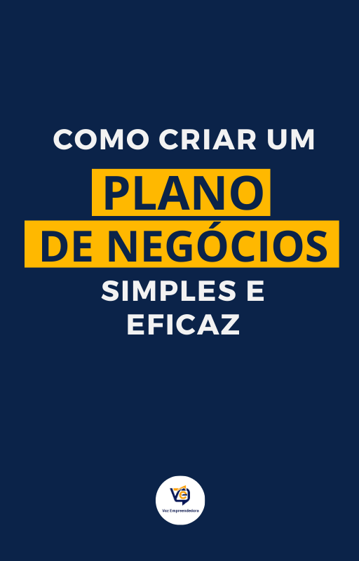 Capa do e-book pago Como criar um Plano de Negócios simples e eficaz, um guia completo para empreendedores